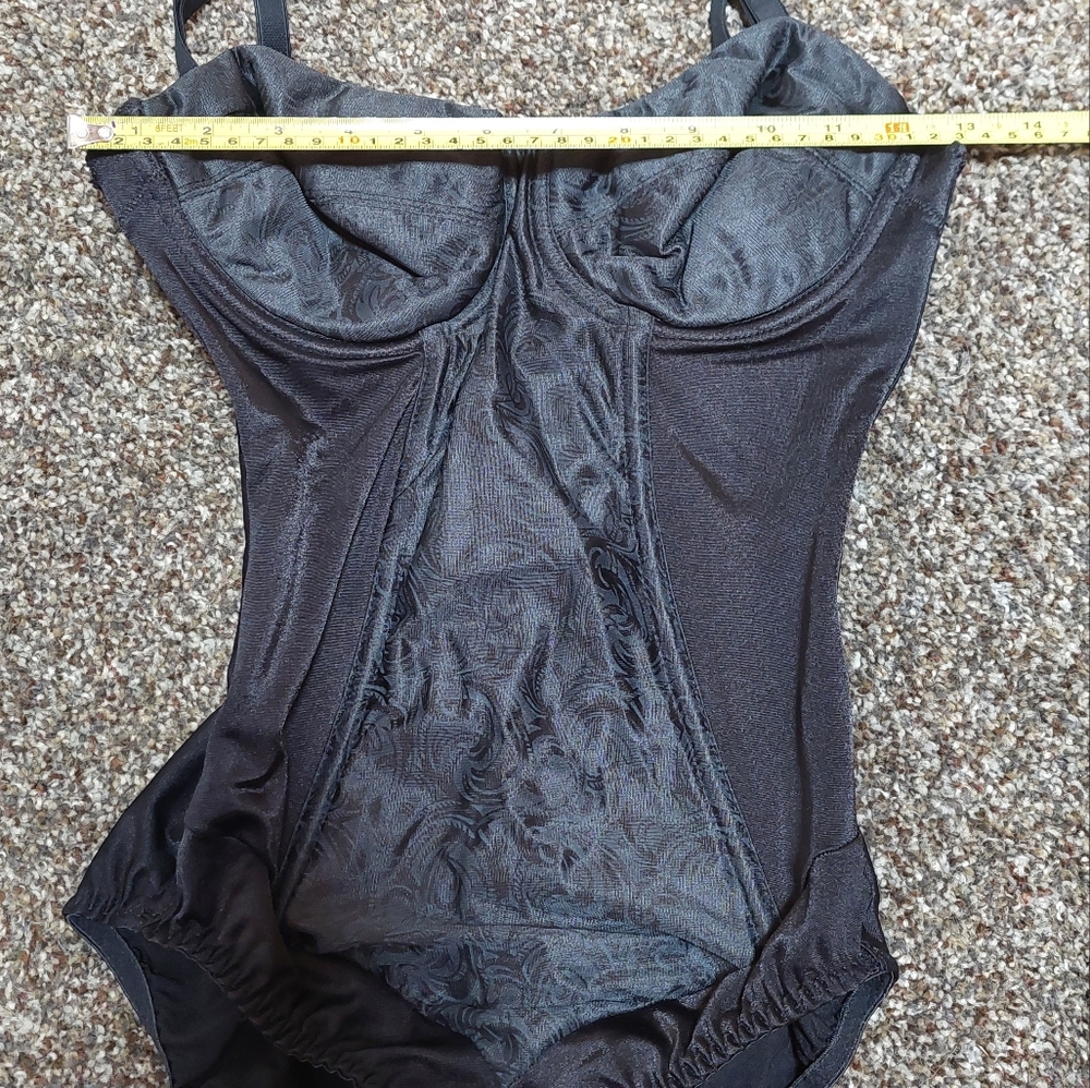 Small black bodysuit with tummy control panel